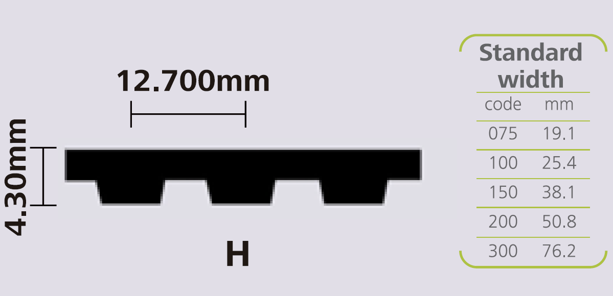 STEIGENTECH 橡胶同步带 H