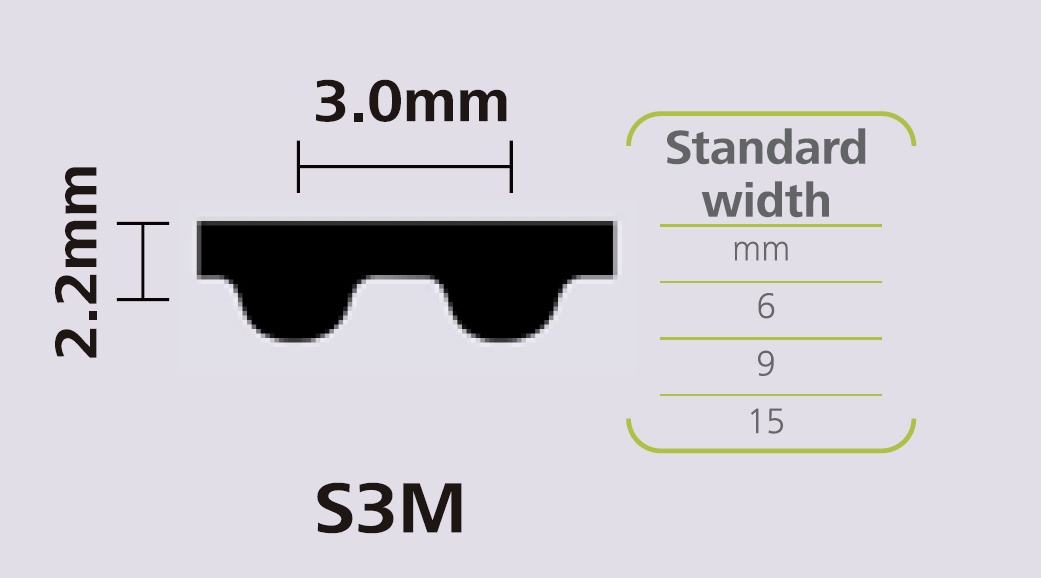 STEIGENTECH 橡胶同步带 S3M