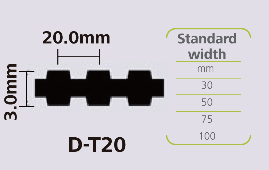 STEIGENTECH 特殊齿形橡胶同步带 DT20